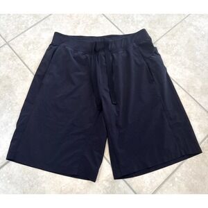 Lululemon Athletica Performance Short Men's XL Black Classic Fit Gym 11" Leasure